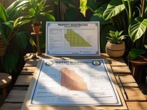 Property registration in Nicaragua documents and cadastral map for land in Nicaragua